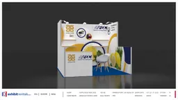 10x10 Inline booth design by Exhibit-Rentals